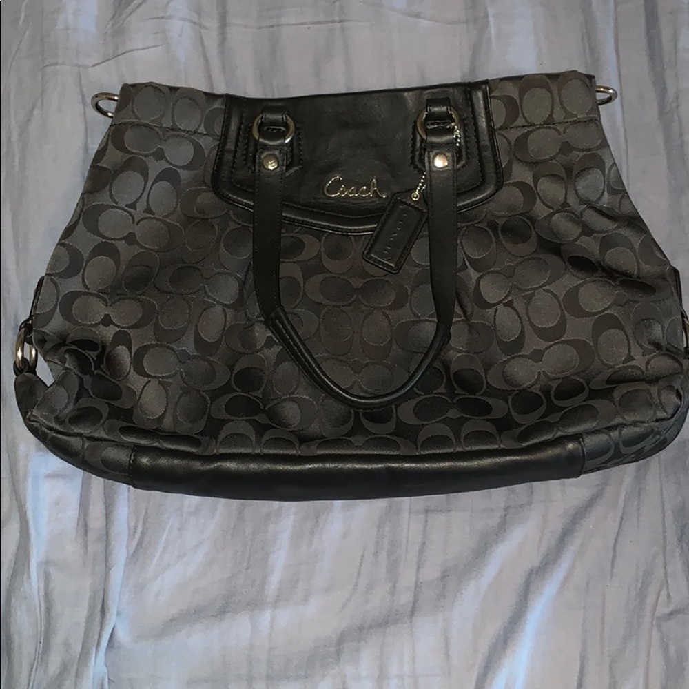 Coach Ashley signature carryall and  wallet